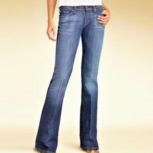 Citizens of Humanity Jeans Size 30 Ingrid 002 Stretch Low Waist Flare Blue denim